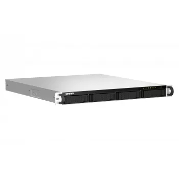 QNAP TS-464U-RP NAS rack (1U) Intel® Celeron® N5095 8 GB DDR4 0 TB QNAP Turbo System alumínio, preto