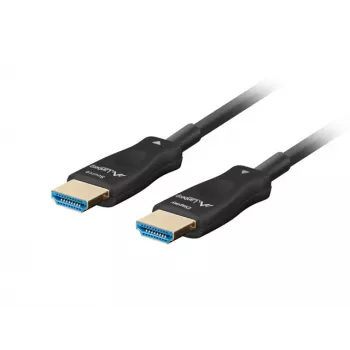 Cabo HDMI LANBERG - macho/macho v2.1 Optical AOC - 40m preto