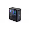Caixa para PC ENDORFY Regnum 400 ARGB torre preta — ATX, vidro temperado, ARGB, 3x120mm à frente, 1x120mm atrás, suporta GPU 37 cm