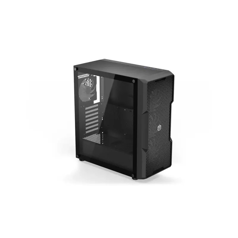 Caixa para PC ENDORFY Regnum 400 ARGB torre preta — ATX, vidro temperado, ARGB, 3x120mm à frente, 1x120mm atrás, suporta GPU 37 cm