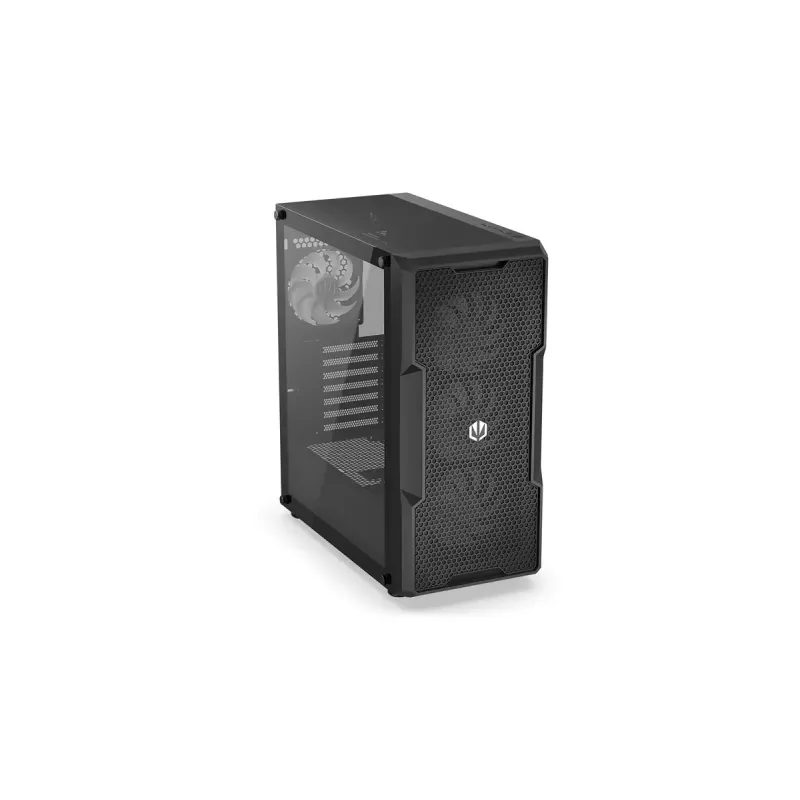 Caixa para PC ENDORFY Regnum 400 ARGB torre preta — ATX, vidro temperado, ARGB, 3x120mm à frente, 1x120mm atrás, suporta GPU 37 cm