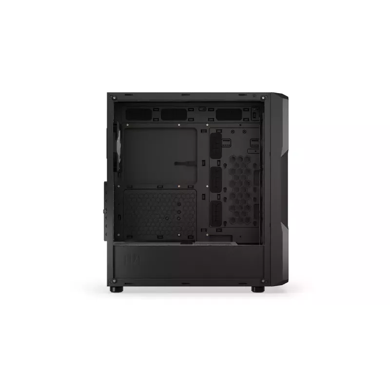 Caixa para PC ENDORFY Regnum 400 ARGB torre preta — ATX, vidro temperado, ARGB, 3x120mm à frente, 1x120mm atrás, suporta GPU 37 cm