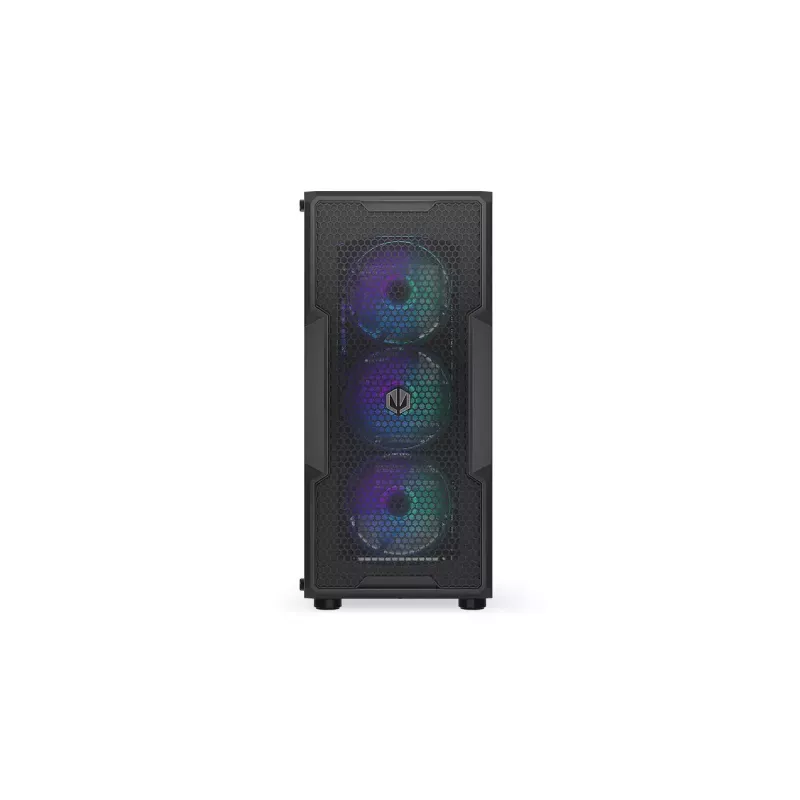 Caixa para PC ENDORFY Regnum 400 ARGB torre preta — ATX, vidro temperado, ARGB, 3x120mm à frente, 1x120mm atrás, suporta GPU 37 cm
