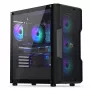 Caixa para PC ENDORFY Regnum 400 ARGB torre preta — ATX, vidro temperado, ARGB, 3x120mm à frente, 1x120mm atrás, suporta GPU 37 cm