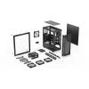 Caixa para PC ENDORFY Signum 300 ARGB torre preta — ATX, vidro temperado, iluminação ARGB, suporta GPU 350 mm, altura do refrigerador de CPU 161 mm