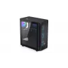 Caixa para PC ENDORFY Signum 300 ARGB torre preta — ATX, vidro temperado, iluminação ARGB, suporta GPU 350 mm, altura do refrigerador de CPU 161 mm