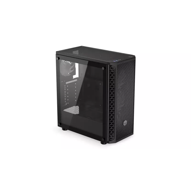 Caixa para PC ENDORFY Signum 300 ARGB torre preta — ATX, vidro temperado, iluminação ARGB, suporta GPU 350 mm, altura do refrigerador de CPU 161 mm
