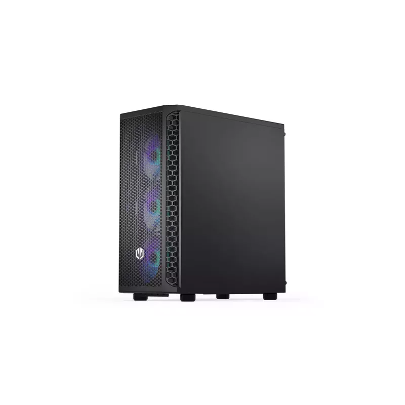 Caixa para PC ENDORFY Signum 300 ARGB torre preta — ATX, vidro temperado, iluminação ARGB, suporta GPU 350 mm, altura do refrigerador de CPU 161 mm