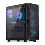 Caixa para PC ENDORFY Signum 300 ARGB torre preta — ATX, vidro temperado, iluminação ARGB, suporta GPU 350 mm, altura do refrigerador de CPU 161 mm