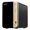 QNAP TS-264 NAS torre Intel® Celeron® N5095 8 GB 0 TB QNAP QTS preto, dourado