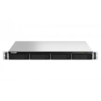 QNAP TS-464U NAS rack (1U) Intel® Celeron® N5095 8 GB DDR4 0 TB QNAP Turbo System alumínio, preto