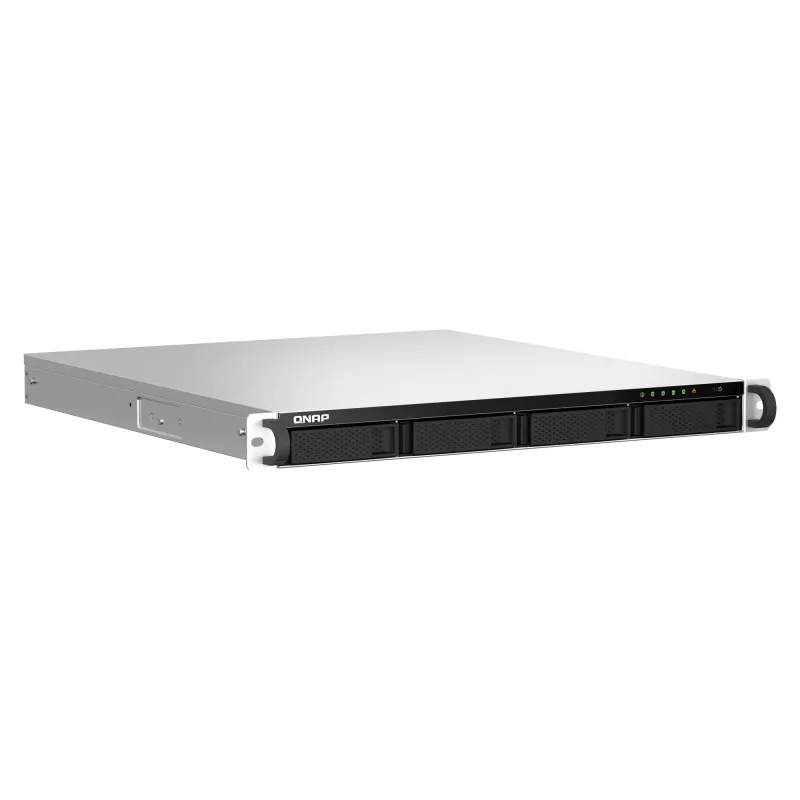 QNAP TS-464U NAS rack (1U) Intel® Celeron® N5095 8 GB DDR4 0 TB QNAP Turbo System alumínio, preto