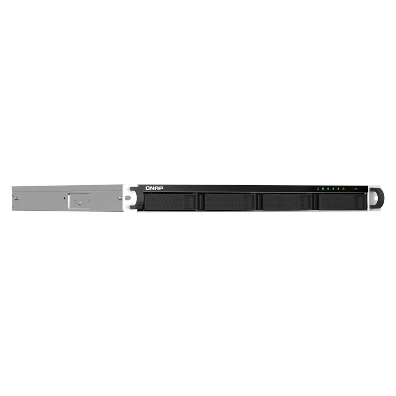 QNAP TS-464U NAS rack (1U) Intel® Celeron® N5095 8 GB DDR4 0 TB QNAP Turbo System alumínio, preto