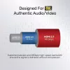 Cabo HDMI Unitek C140W 5 m – HDMI Type-A para Type-A, HDMI 2.1, 48 Gbit/s, 120 Hz, preto