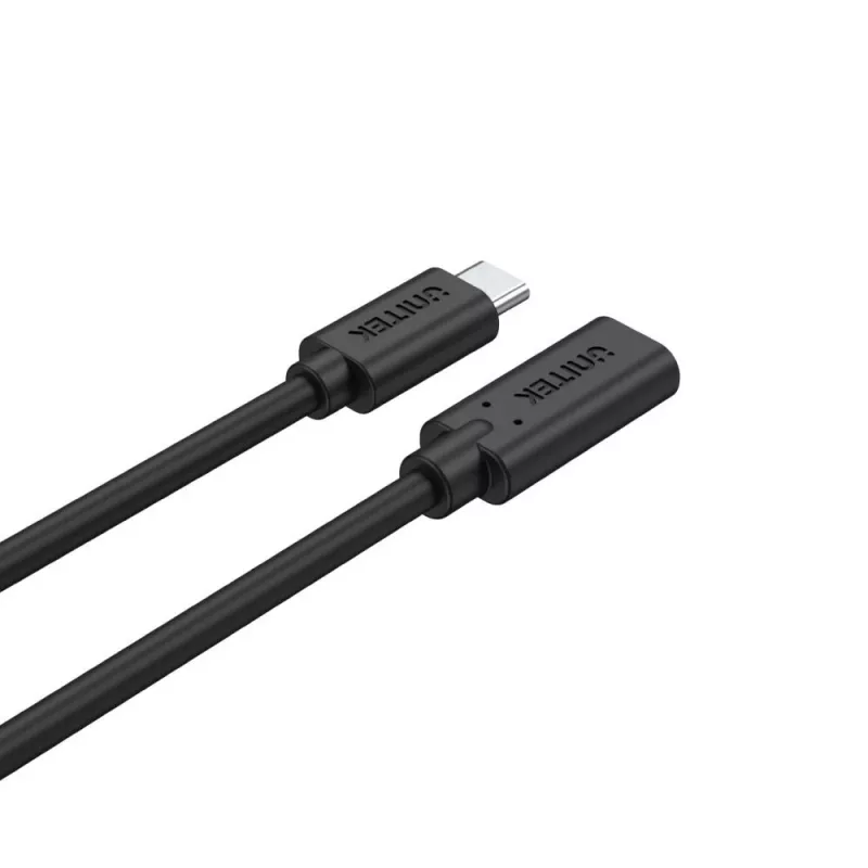 Unitek C14086BK-1M cabo de extensão USB-C (M/F), 10 Gbps, 4K, PD 100 W, 1 m, preto