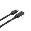 Unitek C14086BK-1.5M cabo de extensão USB-C (M/F), 10 Gbps, 4K, PD 100 W, 1,5 m, preto