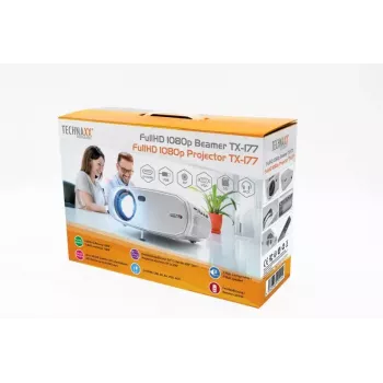 Projetor Technaxx TX-177 15000 ANSI lúmenes LCD 1080p branco