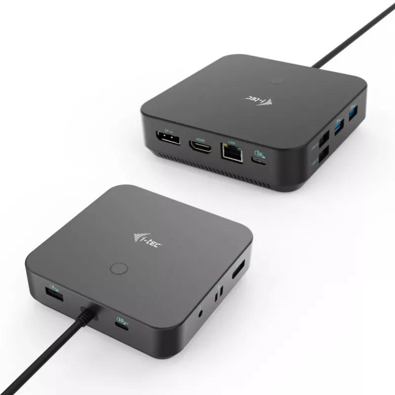 Docking station i-tec USB-C HDMI Dual DP com Power Delivery 100 W + carregador universal 100 W