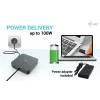 Docking station i-tec USB-C HDMI Dual DP com Power Delivery 100 W + carregador universal 100 W