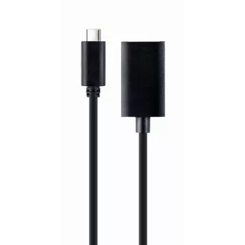 Cabo adaptador USB Type-C para DisplayPort GEMBIRD, 4K, 15 cm, preto
