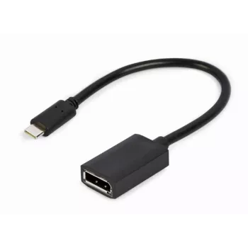 Cabo adaptador USB Type-C para DisplayPort GEMBIRD, 4K, 15 cm, preto