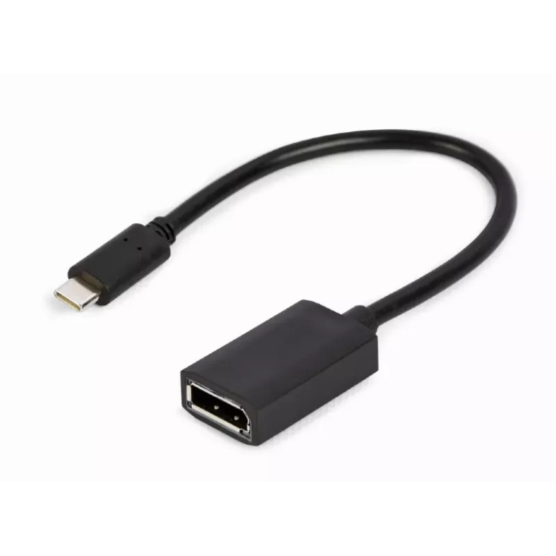 Cabo adaptador USB Type-C para DisplayPort GEMBIRD, 4K, 15 cm, preto