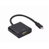 Cabo adaptador USB Type-C para HDMI GEMBIRD, 4K@60Hz, 15cm, preto