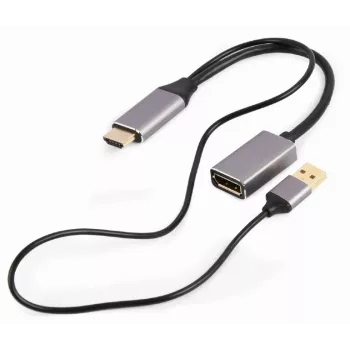 Adaptador GEMBIRD Ativo 4K HDMI Macho para DisplayPort Fêmea, Preto