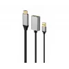 Adaptador GEMBIRD Ativo 4K HDMI Macho para DisplayPort Fêmea, Preto