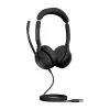 Jabra Evolve2 50 - USB-A MS Estéreo, Com Fios, Escritório/Callcenter, 20 - 20000 Hz, 127 g, Headset, Preto