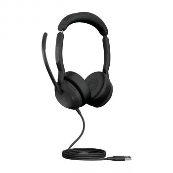 Jabra Evolve2 50 - USB-A MS Estéreo, Com Fios, Escritório/Callcenter, 20 - 20000 Hz, 127 g, Headset, Preto