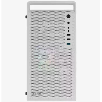 Caixa para PC AEROCOOL PGS CS-109-G-WT-v1 Mini Tower SPCC branco — microATX, até 26 cm GPU, FRGB, Frente em Malha