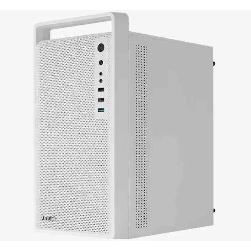 Caixa para PC AEROCOOL PGS CS-109-G-WT-v1 Mini Tower SPCC branco — microATX, até 26 cm GPU, FRGB, Frente em Malha