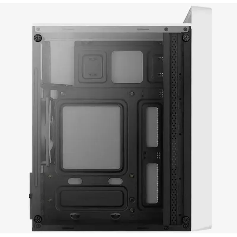 Caixa para PC AEROCOOL PGS CS-109-G-WT-v1 Mini Tower SPCC branco — microATX, até 26 cm GPU, FRGB, Frente em Malha