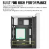 Caixa para PC AEROCOOL PGS CS-109-G-WT-v1 Mini Tower SPCC branco — microATX, até 26 cm GPU, FRGB, Frente em Malha