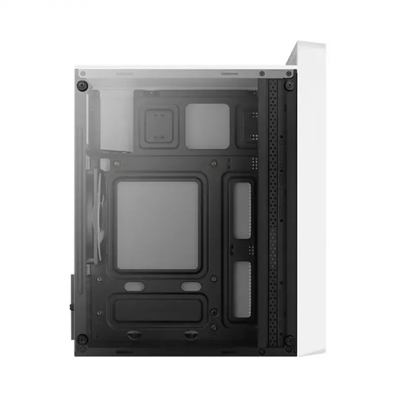 Caixa para PC AEROCOOL PGS CS-109-G-WT-v1 Mini Tower SPCC branco — microATX, até 26 cm GPU, FRGB, Frente em Malha