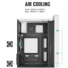 Caixa para PC AEROCOOL PGS CS-109-G-WT-v1 Mini Tower SPCC branco — microATX, até 26 cm GPU, FRGB, Frente em Malha