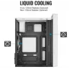 Caixa para PC AEROCOOL PGS CS-109-G-WT-v1 Mini Tower SPCC branco — microATX, até 26 cm GPU, FRGB, Frente em Malha