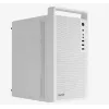 Caixa para PC AEROCOOL PGS CS-109-G-WT-v1 Mini Tower SPCC branco — microATX, até 26 cm GPU, FRGB, Frente em Malha