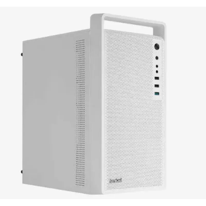 Caixa para PC AEROCOOL PGS CS-109-G-WT-v1 Mini Tower SPCC branco — microATX, até 26 cm GPU, FRGB, Frente em Malha