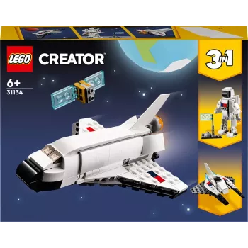 Conjunto de Construção LEGO Creator 3-em-1 Space Shuttle 31134 — 144 Peças, para Crianças a partir dos 6 Anos, 160×120×60 mm