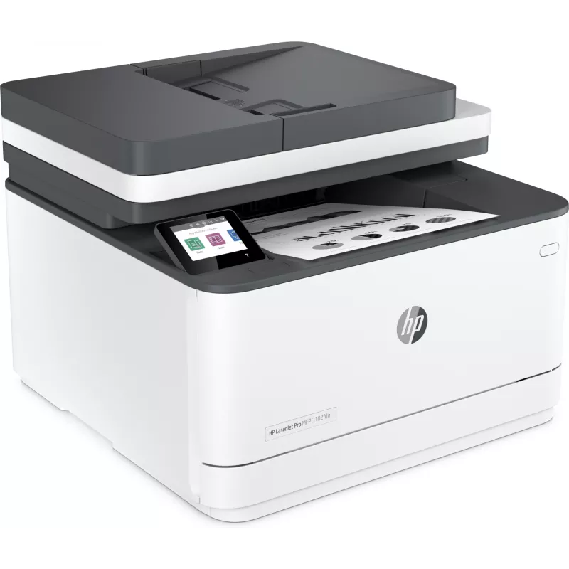 Impressora HP LaserJet Pro MFP 3102fdn, Laser, Monocromática, 1200 x 1200 DPI, A4, Impressão direta, Branca