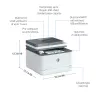 Impressora HP LaserJet Pro MFP 3102fdn, Laser, Monocromática, 1200 x 1200 DPI, A4, Impressão direta, Branca