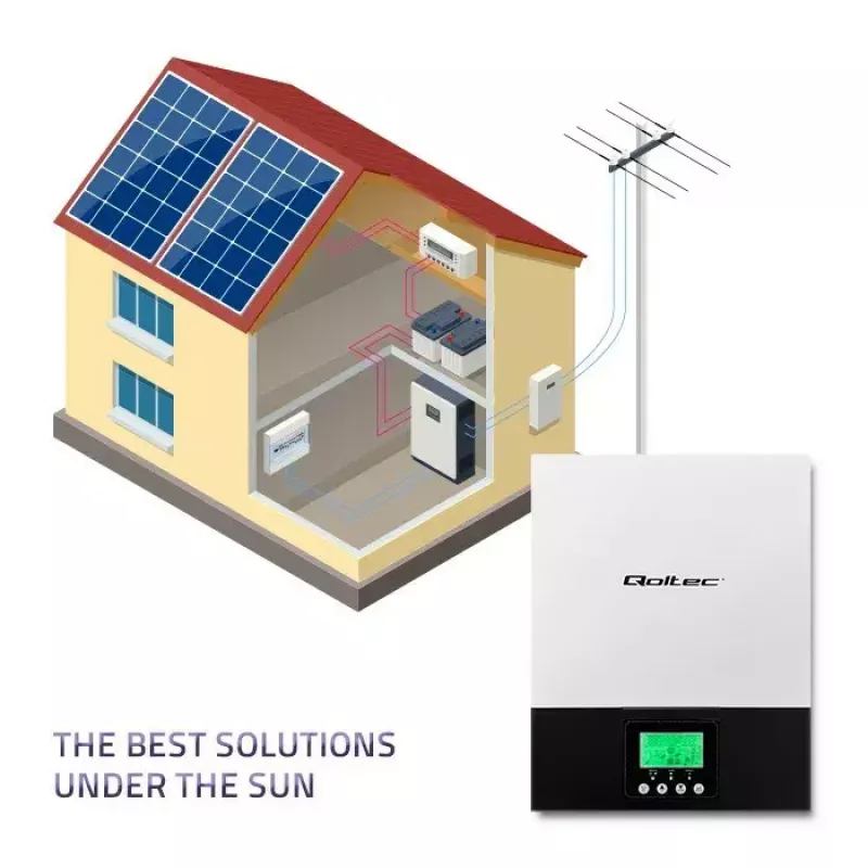 Inversor solar híbrido off-grid QOLTEC 3KVA 2,4kW 80A