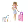 Boneca e acessórios Barbie Dreamhouse Adventures, conjunto de viagem 
