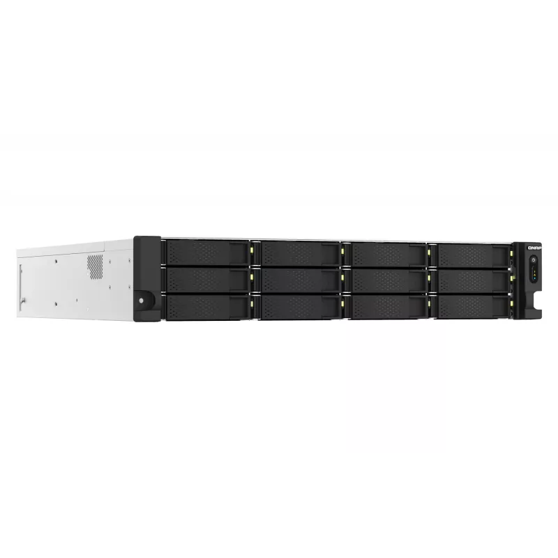 QNAP TS-h1887XU-RP NAS Rack (2U) Intel Xeon E E-2334 16 GB DDR4 0 TB QuTS hero Black, Branco