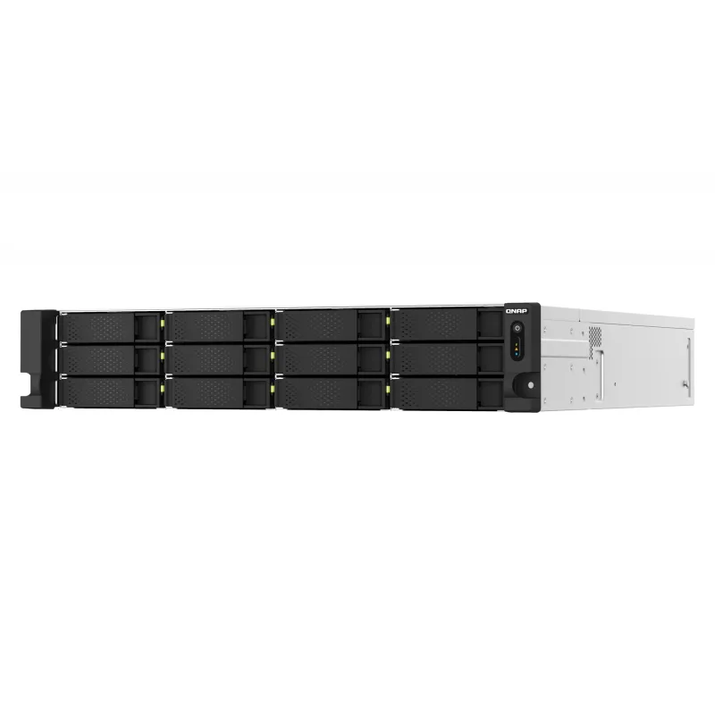 QNAP TS-h1887XU-RP NAS Rack (2U) Intel Xeon E E-2334 16 GB DDR4 0 TB QuTS hero Black, Branco