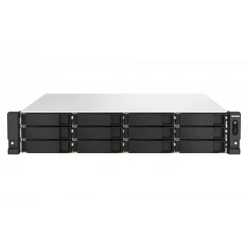QNAP TS-H1887XU-RP NAS Rack (2U) Intel Xeon E E-2336 32 GB DDR4 0 TB QuTS hero Black, Branco