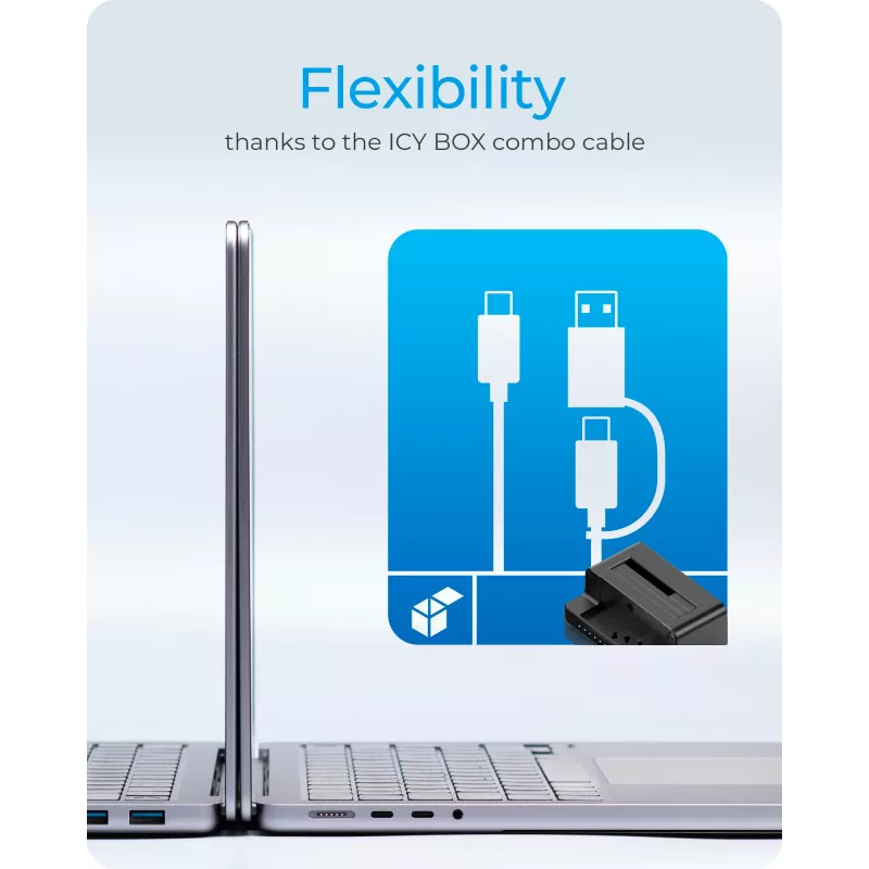 ICY BOX IB-2914MSCL-C31 USB 3.2 Gen 2 (3.1 Gen 2) Type-C Preto