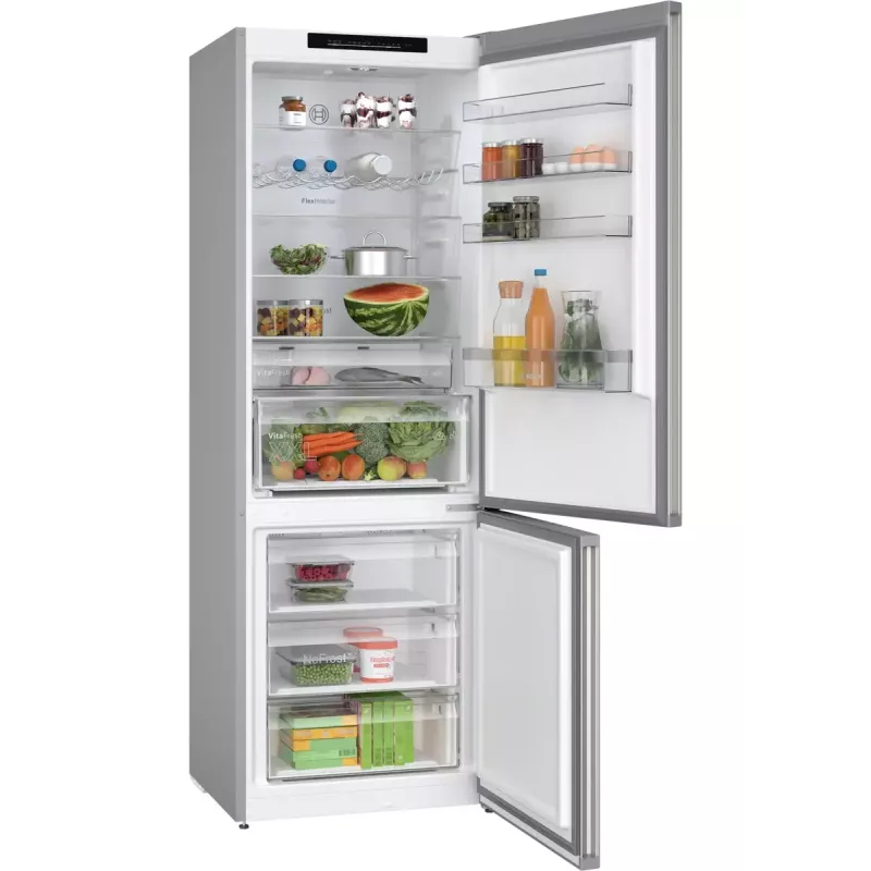 Combinado de frigorífico e congelador Bosch Serie 4 KGN492IDF, independente, 440 L (311 L de refrigeração / 129 L de congelação), aço inoxidável, classe de eficiência energética D
